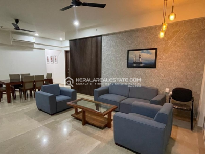 Premium Fully-Furnished 3 BHK Flat for Rent in Marine Drive, Ernakulam  