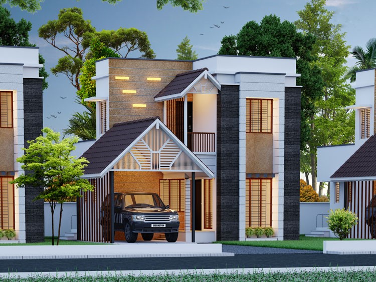 Luxurious Kerala style villas for sale in Ottapalam Town