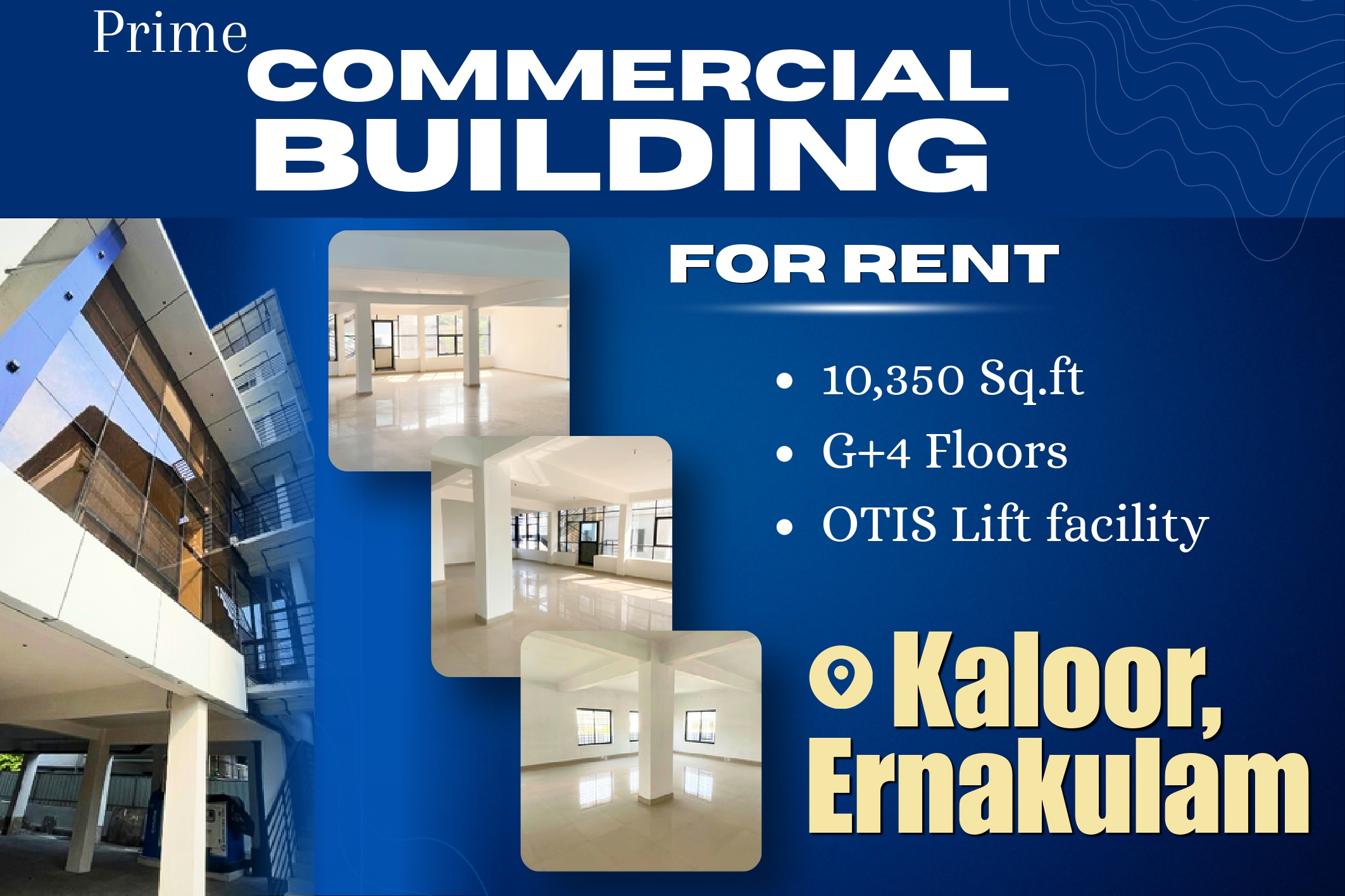Prime Commercial Building for Rent in Kaloor, Ernakulam