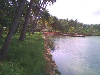 1.65 (plus) Acre, Double Lake front Land for Sale at Paravur,  Kollam.