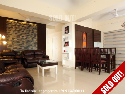 Fully furnished,3BHK,1687 Sq.Ft ready to occupy luxury apartment for Sale, at the heart of Kozhikode