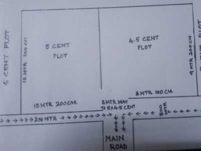 9.5 Cents of Residential plot for sale at North Kalamassery, Kochi