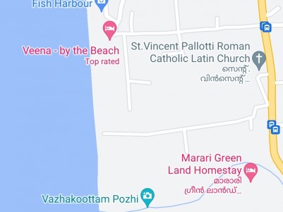 20 Cents Land with 5 Bed Room Concrete House for sale at Mararikulam South village, Alleppey distric